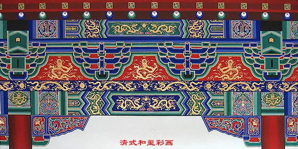 酒泉中国建筑彩画装饰图案